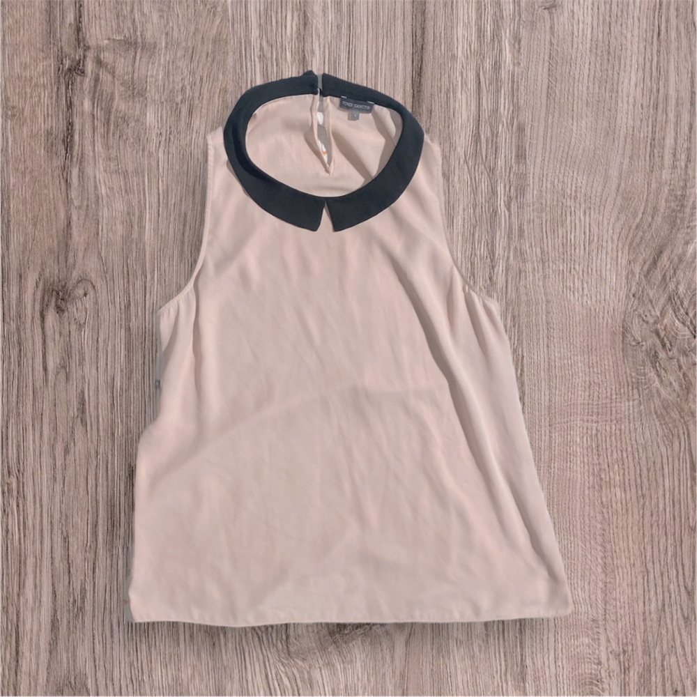 Vince camuto high neck collar tank